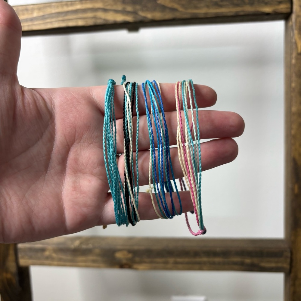 Puravida Multicolor String Bracelet Set of 4